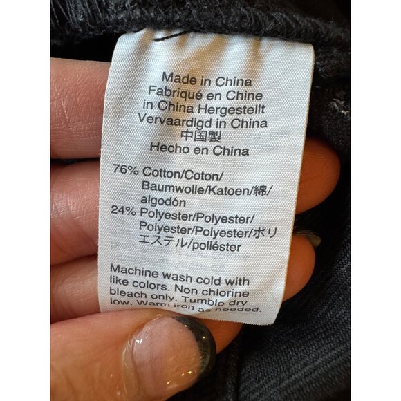 Madewell Overalls Women XS Washed Black Luna Denim Skinny Gothic Grunge Outdoor - Picture 11 of 11